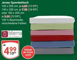 Globus Biberna Jersey-Spannbetttuch Angebot