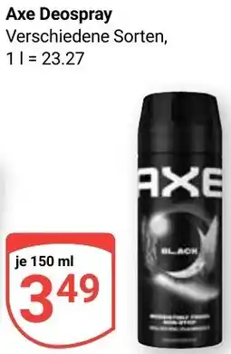 Globus Axe Deospray Angebot