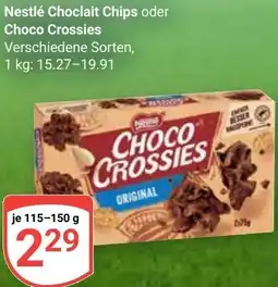Globus Nestlé Choclait Chips oder Choco Crossies Angebot