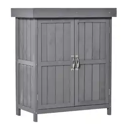 Netto Marken-Discount Outsunny Geräteschrank Tannenholz Angebot