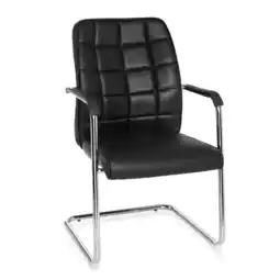 Netto Marken-Discount hjh OFFICE Freischwinger FLEXO V Kunstleder mit Armlehnen Angebot