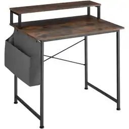 Netto Marken-Discount tectake Schreibtisch, Industrial Style, mit Monitorständer und Aufbewahrungstasche, 80 x 55 x 90 cm Angebot