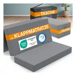 Netto Marken-Discount Bestschlaf grau Klappmatratze inkl. Husse & Transporttasche Spar-Set Angebot