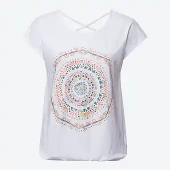 NKD Damen-T-Shirt mit Frontaufdruck und Glitzersteinen Angebot