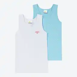 NKD Kinder-Mädchen-Unterhemd mit lieblichem Design, 2er-Pack Angebot