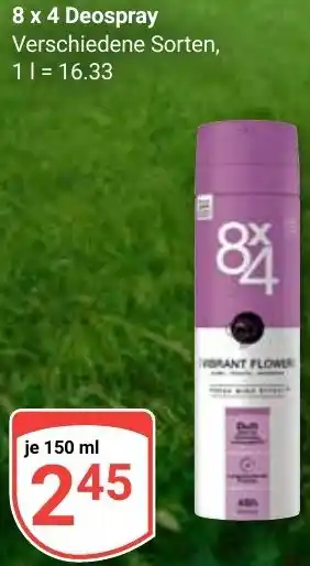 Globus 8 x 4 Deospray Angebot