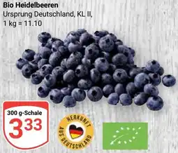 Globus Bio Heidelbeeren Angebot