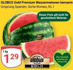 Globus GLOBUS Gold Premium Wassermelonen kernarm Angebot
