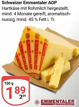 Globus Schweizer Emmentaler AOP Angebot