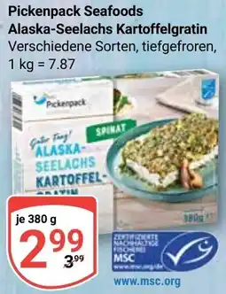 Globus Pickenpack Seafoods Alaska-Seelachs Kartoffelgratin Angebot