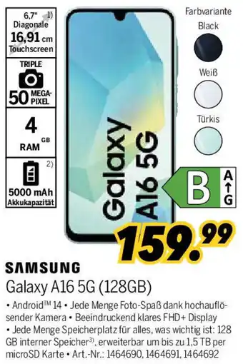 MEDIMAX SAMSUNG Galaxy A16 5G (128GB) Angebot