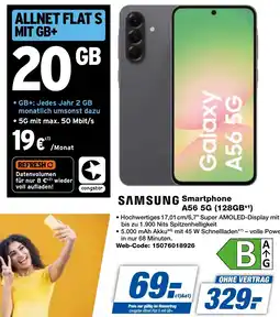 expert Techno Land SAMSUNG Smartphone A56 5G (128GB) Angebot