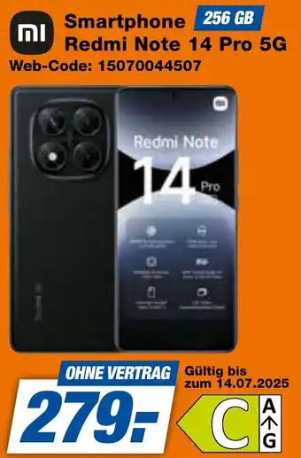 expert Techno Land Smartphone Redmi Note 14 Pro 5G Angebot