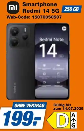 expert Techno Land Smartphone Redmi 14 5G Angebot