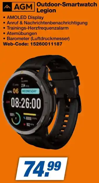 expert Techno Land AGM Outdoor-Smartwatch Legion Angebot