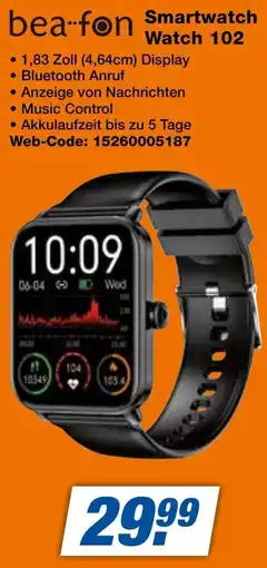 expert Techno Land bea-fon Smartwatch Watch 102 Angebot