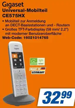 expert Techno Land Gigaset Universal-Mobilteil CE575HX Angebot