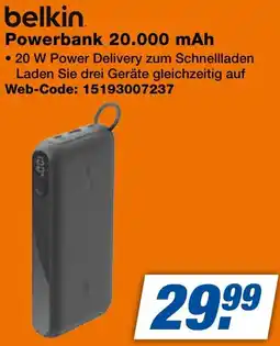 expert Techno Land belkin Powerbank 20.000 mAh Angebot