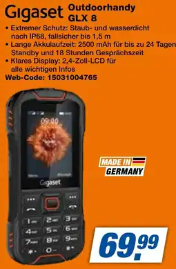 expert Techno Land Gigaset Outdoorhandy GLX 8 Angebot