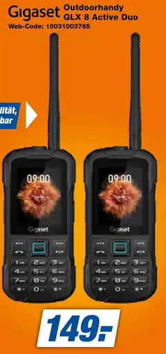 expert Techno Land Gigaset Outdoorhandy GLX 8 Active Duo Angebot