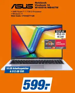 expert Techno Land ASUS Notebook Vivobook 16 M1605YA-MB497W Angebot
