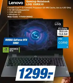 expert Techno Land Lenovo Gaming-Notebook LOQ 15IRX10 Angebot