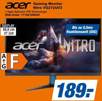 expert Techno Land acer Gaming-Monitor Nitro VG272UV3 Angebot