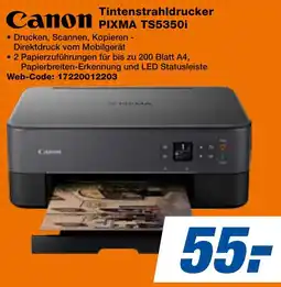 expert Techno Land Canon Tintenstrahldrucker PIXMA TS5350i Angebot