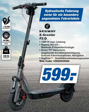 expert Techno Land SEGWAY E-Scooter F3 D Angebot
