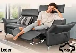 Schaffrath Himolla Leder-Sofa 2,5-sitzig Angebot