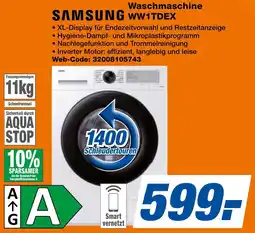 expert Techno Land SAMSUNG Waschmaschine WW1TDEX Angebot