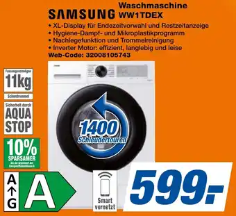 expert Techno Land SAMSUNG Waschmaschine WW1TDEX Angebot