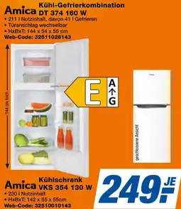 expert Techno Land Amica Kühl-Gefrierkombination DT 374 160 W Angebot