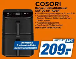expert Techno Land COSORI Doppel-Heißluftfritteuse CAF-DC121-ADER Angebot