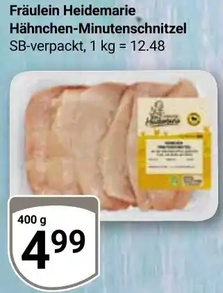 Globus Fräulein Heidemarie Hähnchen-Minutenschnitzel Angebot