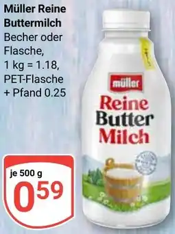 Globus Müller Reine Buttermilch Angebot