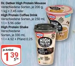 Globus Dr. Oetker High Protein Mousse Angebot