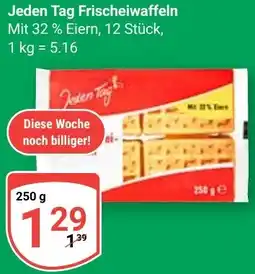 Globus Jeden Tag Frischeiwaffeln Angebot