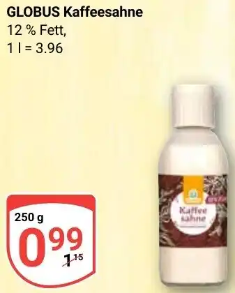 Globus GLOBUS Kaffeesahne Angebot
