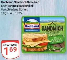Globus Hochland Sandwich Scheiben oder Schmelzkäseartikel Angebot