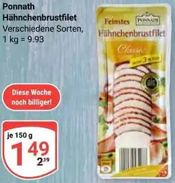 Globus Ponnath Hähnchenbrustfilet Angebot