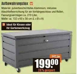 V Baumarkt Aufbewahrungsbox Angebot