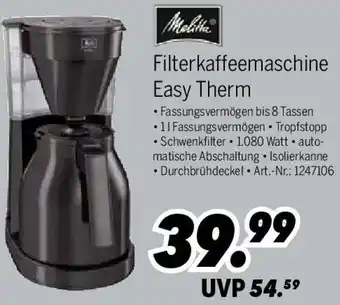 MEDIMAX Melitta Filterkaffeemaschine Easy Therm Angebot