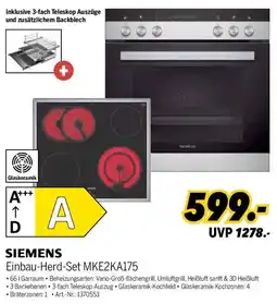 MEDIMAX SIEMENS Einbau-Herd-Set MKE2KA175 Angebot