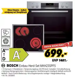 MEDIMAX BOSCH Einbau-Herd-Set MKH23SPF5 Angebot