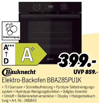 MEDIMAX Bauknecht Elektro-Backofen BBA285PU1K Angebot