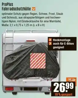 V Baumarkt ProPlus Fahrradschutzhülle Angebot