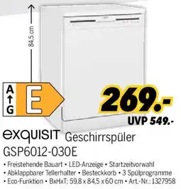 MEDIMAX Exquisit Geschirrspüler GSP6012-030E Angebot