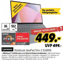MEDIMAX Lenovo Notebook IdeaPad Slim 3 15ABR8 Angebot