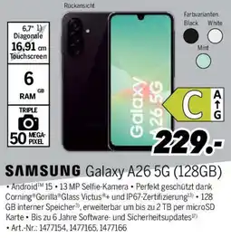 MEDIMAX SAMSUNG Galaxy A26 5G (128GB) Angebot